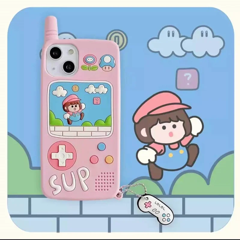 قاب و کاور بازی Super Mario همراه آویز iphone